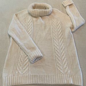 AE turtleneck cable knit sweater long sleeve